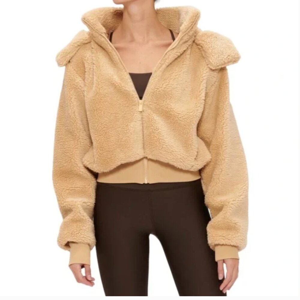 Alo Yoga Foxy Sherpa Hooded Jacket (XS)